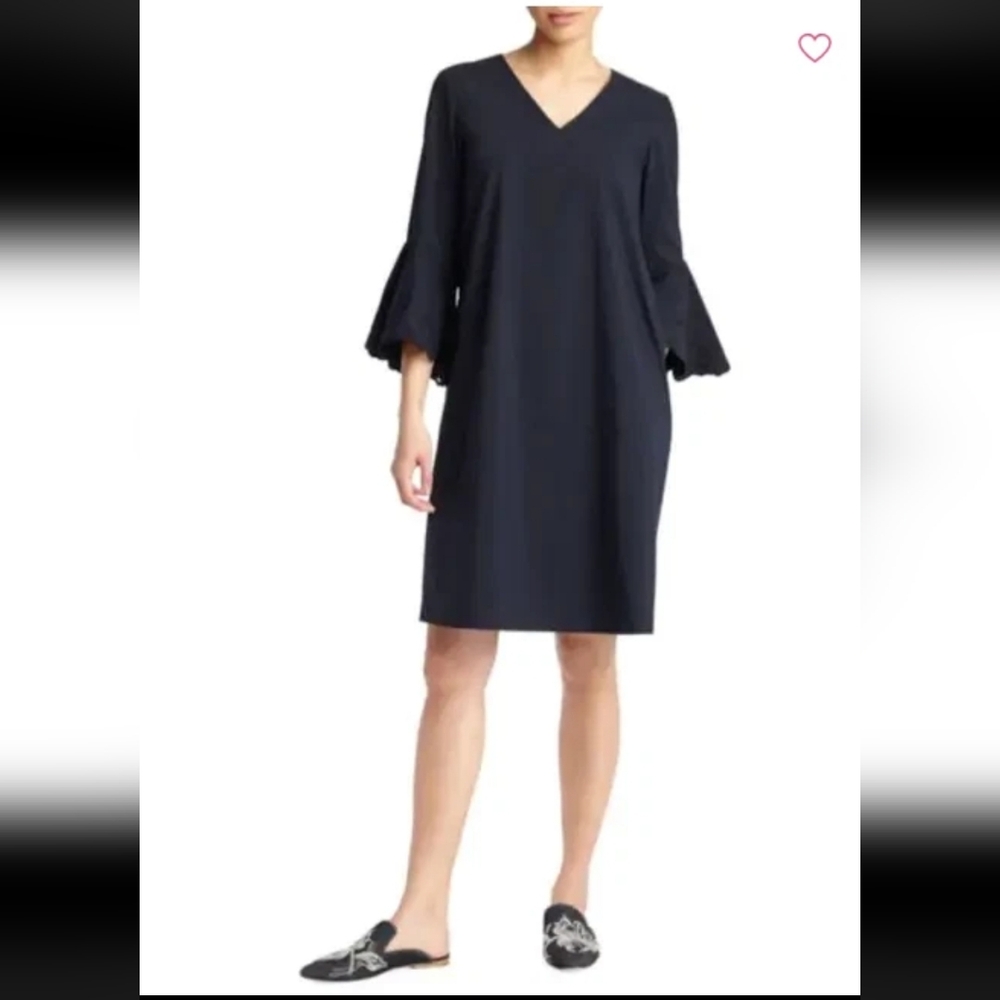 Lafayette 148 New York Bell Sleeve Dress Size L